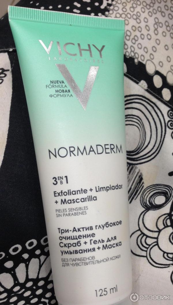 Средство для глубокого очищения Vichy Normaderm 3-In-1 Cleanser Scrub Mask фото