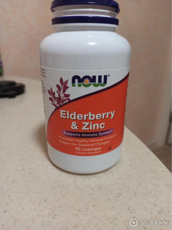 БАД Now Foods Elderberry & Zinc Lozenges фото