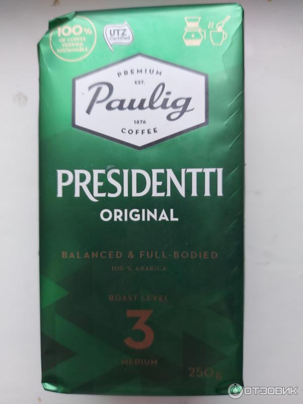 Кофе натуральный молотый Paulig Presidentti Original фото