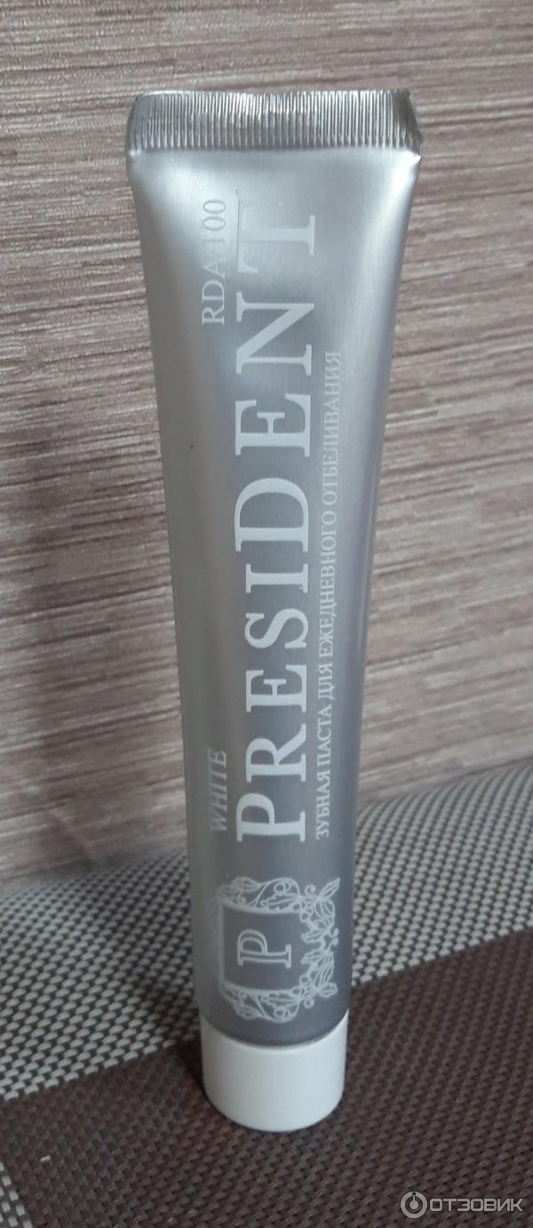 Зубная паста president white RDA 100 фото