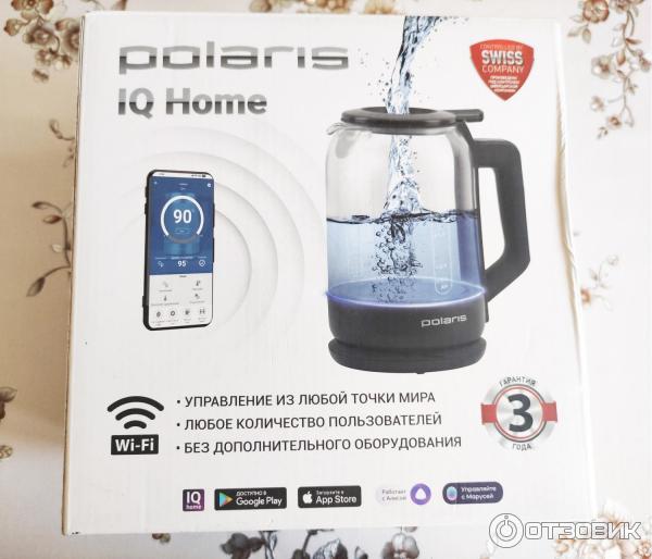 Электрочайник Polaris PWK 1712CGLD WIFI IQ Home фото