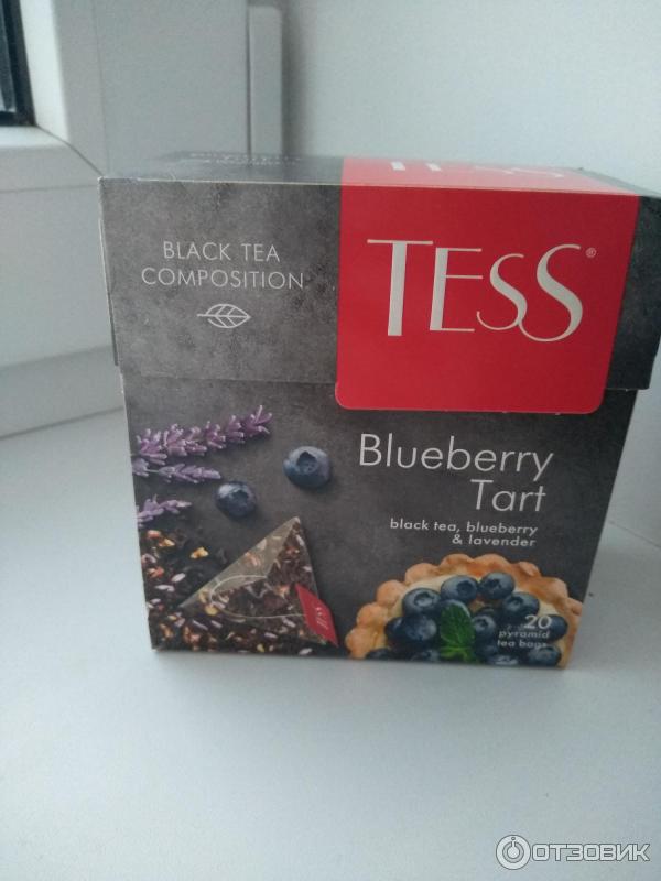 Черный чай Tess Blueberry Tart с черникой и лавандой фото