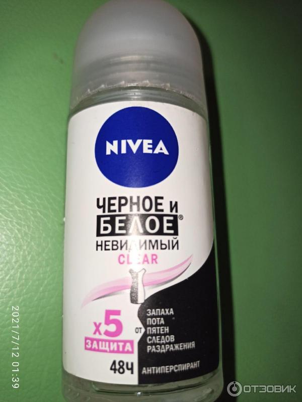 Nivea антиперспирант 48 часов женский черное и белое Возьми себя с собой фото