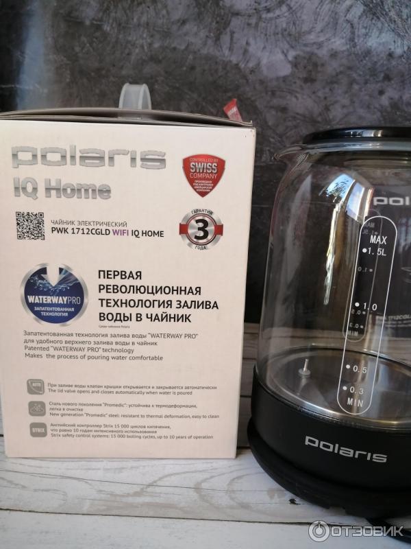 Электрочайник Polaris PWK 1712CGLD WIFI IQ Home фото