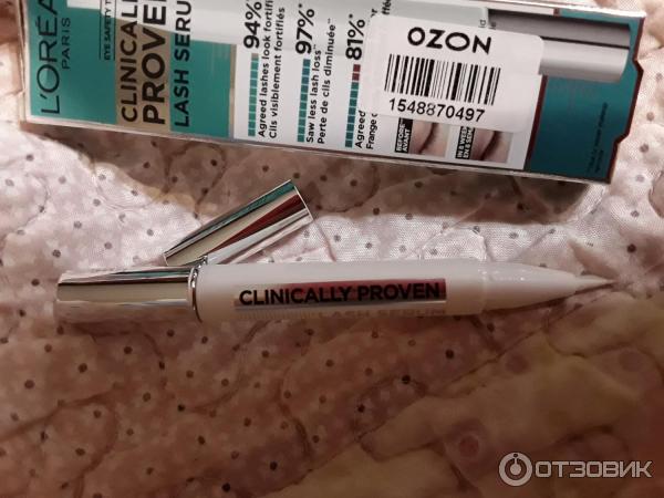 Ухаживающая сыворотка для ресниц Clinically Proven Lash Serum Loreal Paris фото