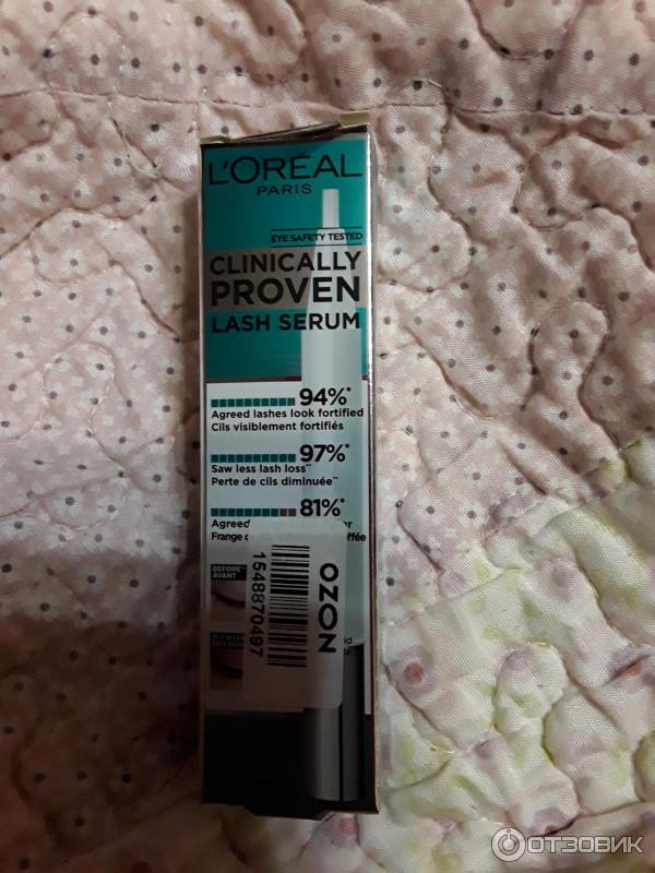 Ухаживающая сыворотка для ресниц Clinically Proven Lash Serum Loreal Paris фото