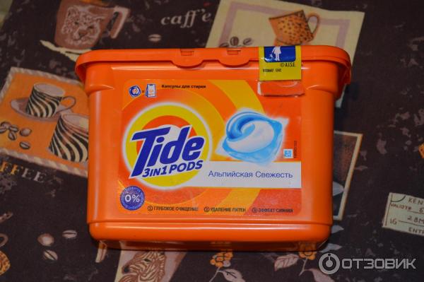 Капсулы для стирки Tide 3in1 Альпийская свежесть фото