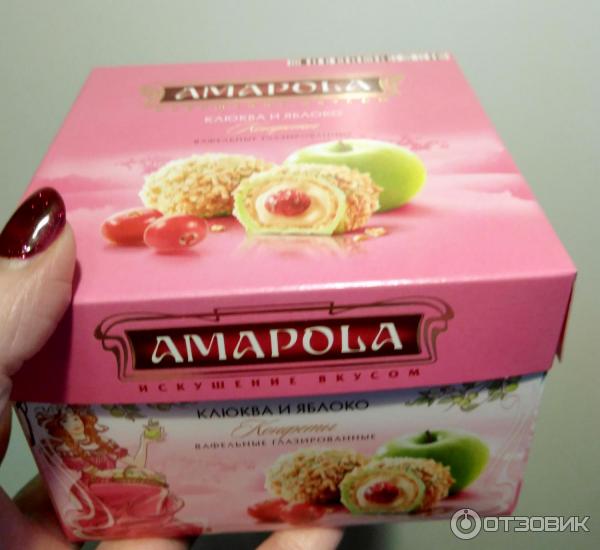 Конфеты РусКо Amapola клюква и яблоко фото