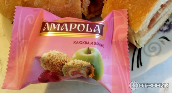 Конфеты РусКо Amapola клюква и яблоко фото